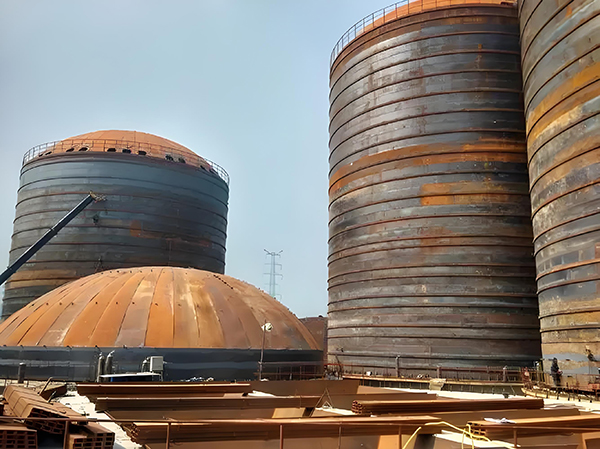 万柏林焦粉钢板仓